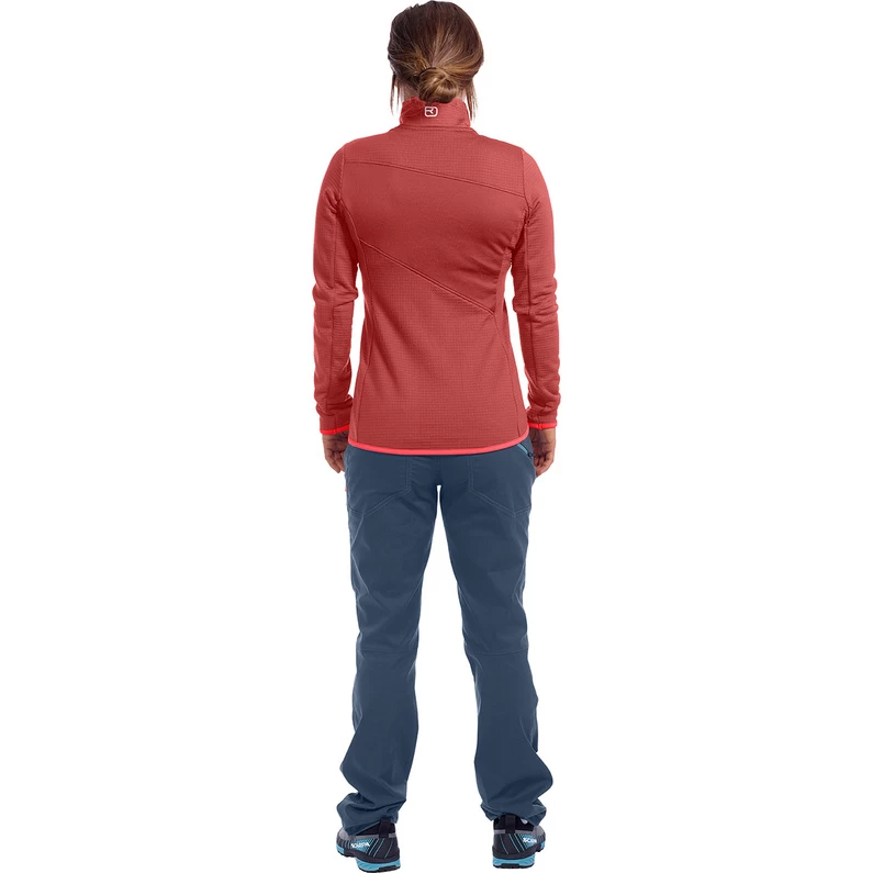 Ortovox Dames Fleece Grid Hoodie 4 Ortovox Dames Fleece Grid Hoodie - Afbeelding 4