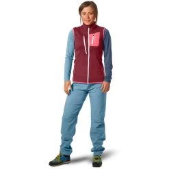 Ortovox Dames Fleece Grid Bodywarmer -Ortovox Avontuur Verkoopwinkel iview 1073919 010 pic4
