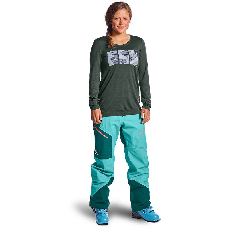 Ortovox Dames 185 Merino Shape Pic Longsleeve 2 Ortovox Dames 185 Merino Shape Pic Longsleeve - Afbeelding 2