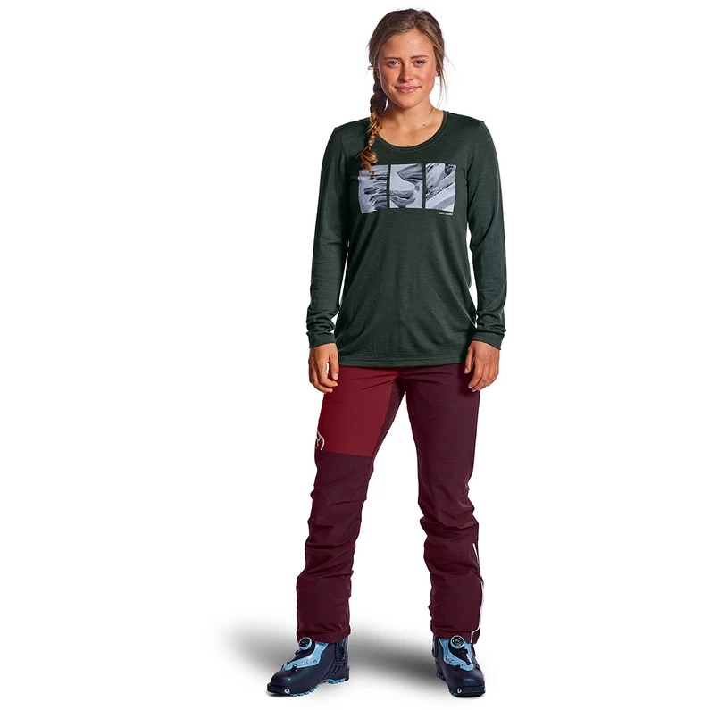 Ortovox Dames 185 Merino Shape Pic Longsleeve 3 Ortovox Dames 185 Merino Shape Pic Longsleeve - Afbeelding 3