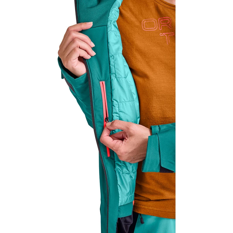 Ortovox Dames Swisswool Sedrun Jas 6 Ortovox Dames Swisswool Sedrun Jas - Afbeelding 6