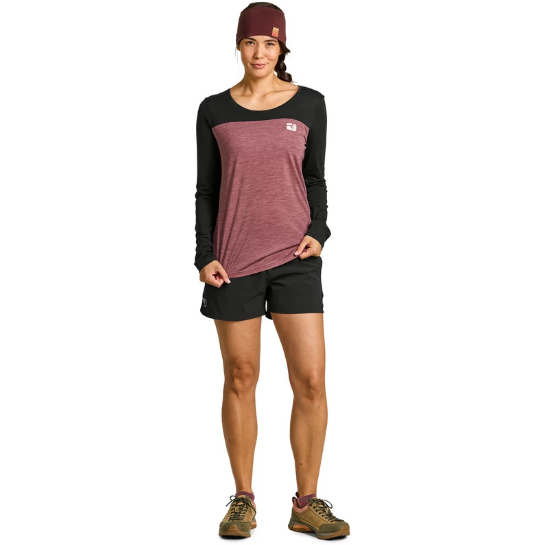 Ortovox Dames 150 Cool Logo Longsleeve 2 Ortovox Dames 150 Cool Logo Longsleeve - Afbeelding 2