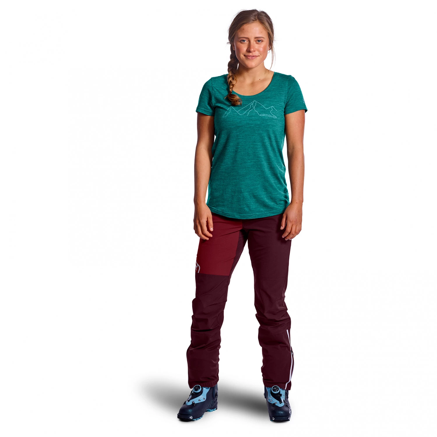 Ortovox Women's 150 Coolountain Face Ts - Merinoshirt 2 Ortovox Women's 150 Coolountain Face Ts - Merinoshirt - Afbeelding 2