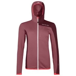 Ortovox Women's Fleece Light Grid Hooded Jacket - Fleecevest -Ortovox Avontuur Verkoopwinkel ortovox womens fleece light grid hooded jacket fleecevest 3
