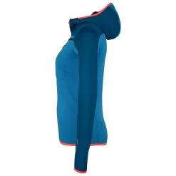 Ortovox Women's Fleece Light Grid Hooded Jacket - Fleecevest -Ortovox Avontuur Verkoopwinkel ortovox womens fleece light grid hooded jacket fleecevest detail 2