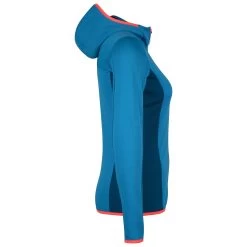 Ortovox Women's Fleece Light Grid Hooded Jacket - Fleecevest -Ortovox Avontuur Verkoopwinkel ortovox womens fleece light grid hooded jacket fleecevest detail 3