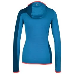 Ortovox Women's Fleece Light Grid Hooded Jacket - Fleecevest -Ortovox Avontuur Verkoopwinkel ortovox womens fleece light grid hooded jacket fleecevest detail 4